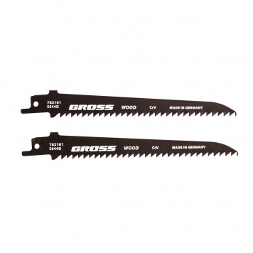 782101 | Полотна по дереву для сабельной пилы 4011 - S644D, 130 x 4,2 мм, фигурный рез, 2 шт., GROSS-0